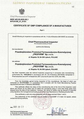 Certifikate of GMP